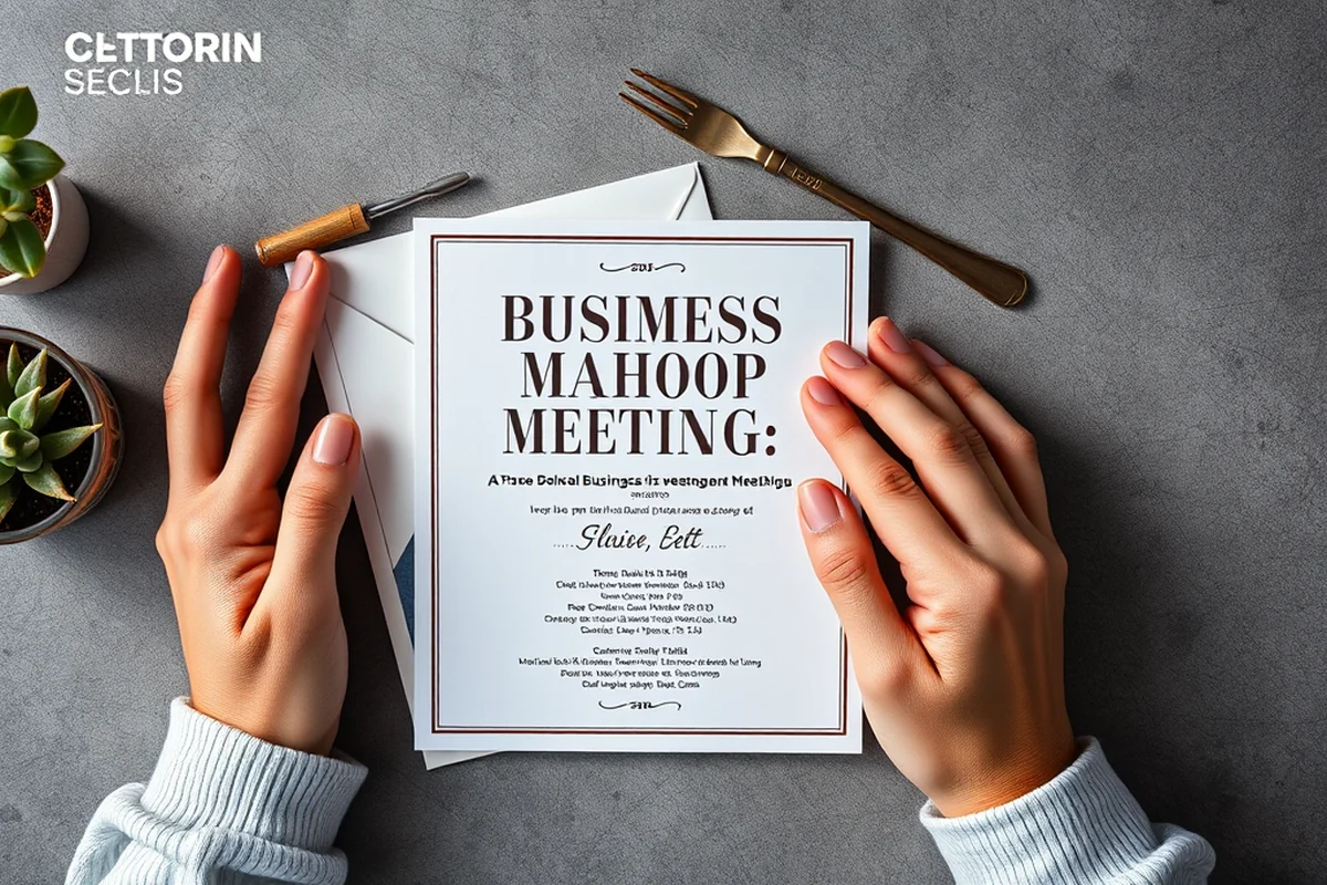 business meeting flyer — Business Meeting Flyer (the finished result)